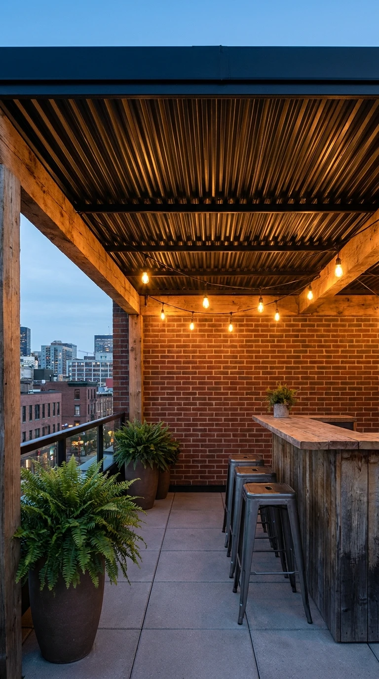 Toit Terrasse en Bac Acier