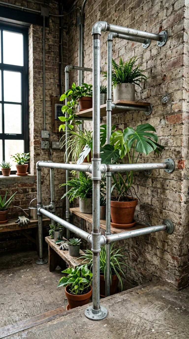 Tuyaux Galvanisés Comme Éléments Déco