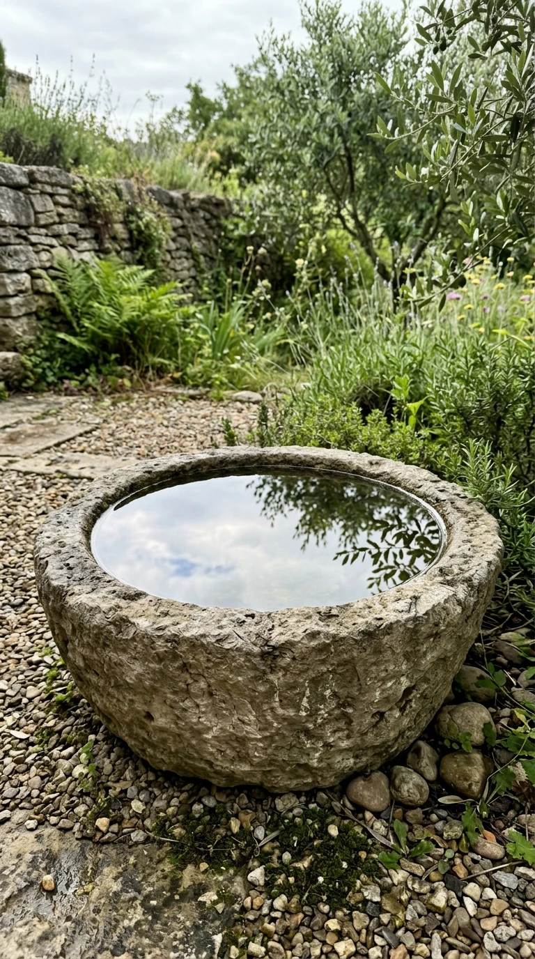 Vasque en Pierre Naturelle Eau Immobile