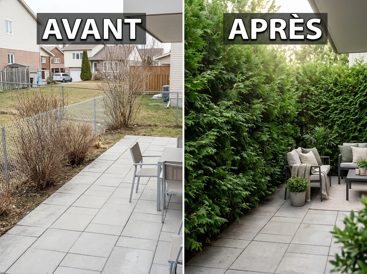 Végétal Persistant en Rideau Naturel