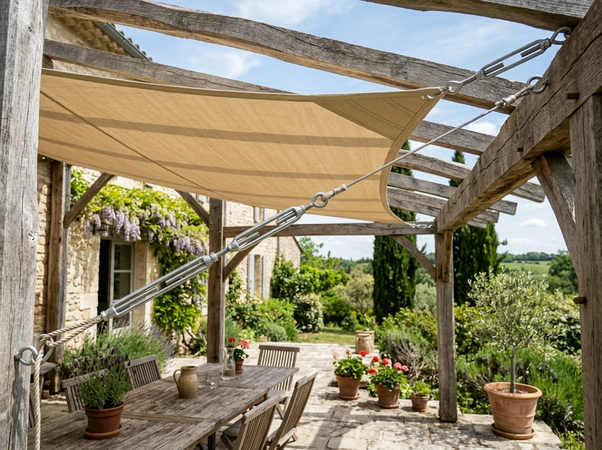 Voile d'Ombrage Fixe Cossu