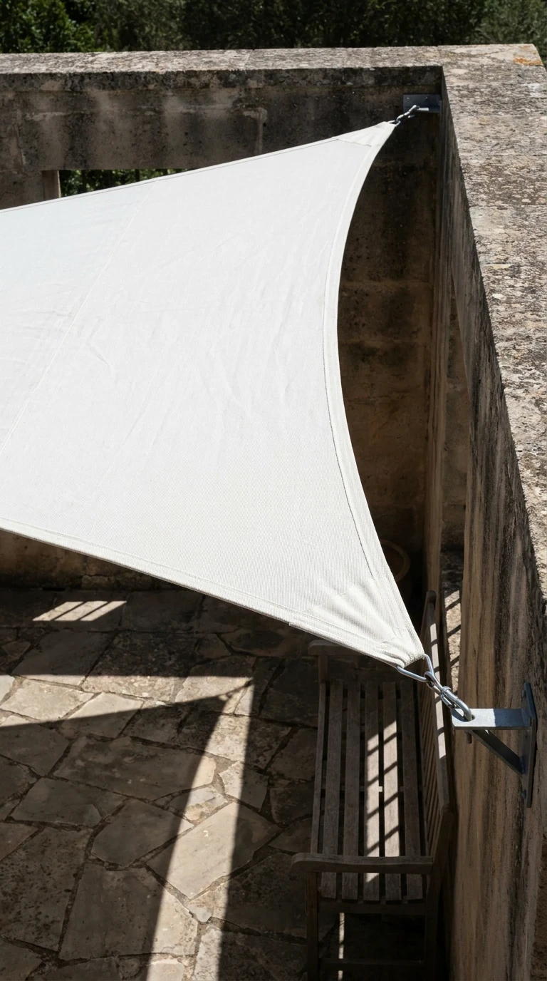 Voile d'Ombrage Triangulaire Tendu